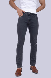 Faded charcoal grey narrow fit stretchable jeans